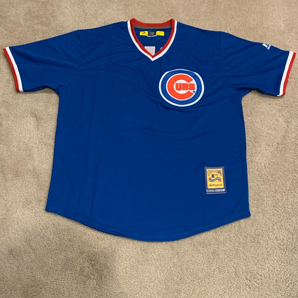 Ernie Banks Chicago Cubs Jersey Mens XL NWT Blue Alternate